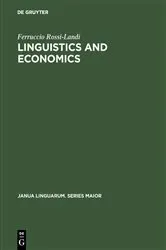 Book cover of Linguistics and Economics by Ferruccio Rossi-Landi
