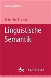 Book cover of Linguistische Semantik by Peter Rolf Lutzeier