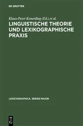 Book cover of Linguistische Theorie und lexikographische Praxis by Unknown