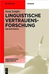 Book cover of Linguistische Vertrauensforschung by Pavla Schäfer