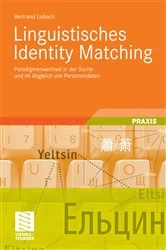 Book cover of Linguistisches Identity Matching by Bertrand Lisbach