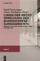 Book cover of Linien der Rechtsprechung des Bundesverfassungsgerichts - erörtert von den wissenschaftlichen Mitarbeiterinnen und Mitarbeitern. Band 2 by Unknown
