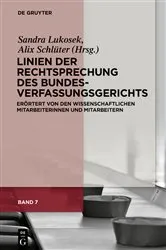 Book cover of Linien der Rechtsprechung des Bundesverfassungs­gerichts by Unknown