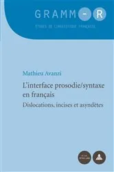 Book cover of L’interface prosodie/syntaxe en français by Dan van Raemdonck