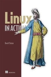 Book cover of Linux in Action by David Clinton
