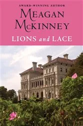Book cover of Lions and Lace by Meagan McKinney