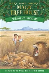 Book cover of Lions at Lunchtime by Mary Pope Osborne