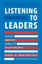 Book cover of Listening to Leaders by William McKenzie