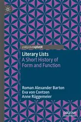 Book cover of Literary Lists by Roman Alexander Barton