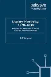 Book cover of Literary Minstrelsy, 1770-1830 by E. Simpson