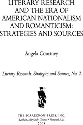 Book cover of Literary Research and the Era of American Nationalism and Romanticism by Angela Courtney