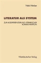 Book cover of Literatur als System by Niels Werber