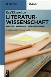 Book cover of Literaturwissenschaft (2nd ed.) by Ralf Klausnitzer