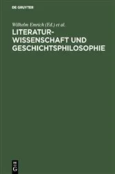 Book cover of Literaturwissenschaft und Geschichtsphilosophie by Wilhelm Emrich