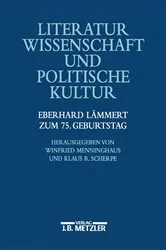 Book cover of Literaturwissenschaft und politische Kultur by Menninghaus, Winfried, Prof. Dr.