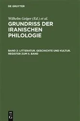 Book cover of Litteratur, Geschichte und Kultur, Register zum II. Band by Wilhelm Geiger