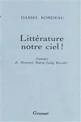 Book cover of Littérature notre ciel! by Unknown