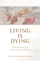 Book cover of Living Is Dying by Dzongsar Jamyang Khyentse