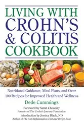 Book cover of Living with Crohn's & Colitis Cookbook by Dede Cummings