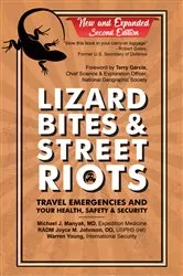 Book cover of Lizard Bites & Street Riots by Michael J. Manyak