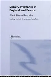 Book cover of Local Governance in England and France by Alistair Cole