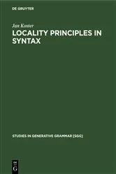 Book cover of Locality principles in syntax by Unknown