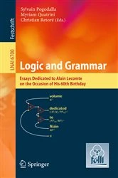 Book cover of Logic and Grammar by Sylvain Pogodalla