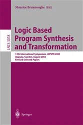 Book cover of Logic-Based Program Synthesis and Transformation by María Alpuente