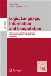 Book cover of Logic, Language, Information, and Computation (2nd ed.) by Luke Ong