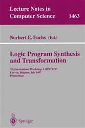 Book cover of Logic Program Synthesis and Transformation by Norbert E. Fuchs