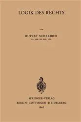 Book cover of Logik des Rechts by Rupert Schreiber