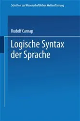 Book cover of Logische Syntax der Sprache by Unknown
