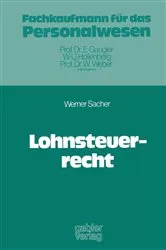 Book cover of Lohnsteuerrecht by Werner Sacher