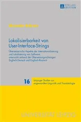 Book cover of Lokalisierbarkeit von User-Interface-Strings by Peter A. Schmitt