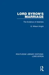 Book cover of Lord Byron's Marriage by G. Wilson Knight