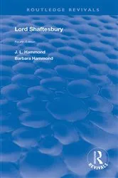 Book cover of Lord Shaftesbury by J. L. Hammond