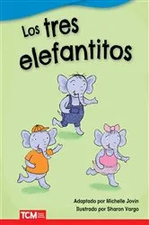 Book cover of Los tres elefantitos by Michelle Jovin