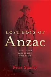 Book cover of Lost Boys of Anzac by Peter Stanley