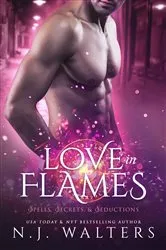 Book cover of Love in Flames by N.J. Walters