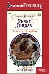 Book cover of LOVER BY DECEPTION by Penny Jordan