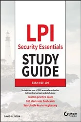 Book cover of LPI Security Essentials Study Guide by David Clinton