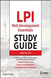 Book cover of LPI Web Development Essentials Study Guide by Audrey O'Shea