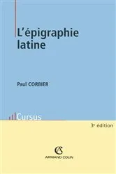 Book cover of L'épigraphie latine by Paul Corbier