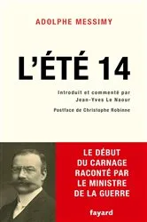 Book cover of L'Été 14 by Adolphe Messimy