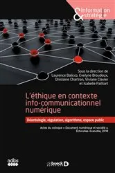 Book cover of L'éthique en contexte info-communicationnel numérique by Collectif