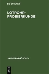 Book cover of Lötrohrprobierkunde by Unknown