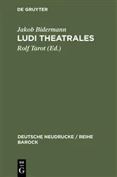 Book cover of Ludi theatrales by Jakob Bidermann