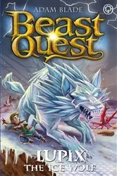 Book cover of Lupix the Ice Wolf by Adam Blade