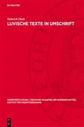 Book cover of Luvische Texte in Umschrift by Heinrich Otten