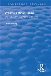 Book cover of Lydgate's Minor Poems by Otto Glauning